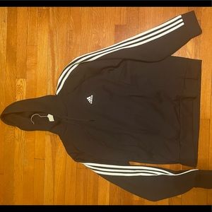 Black Addidas hoodie (NEW)